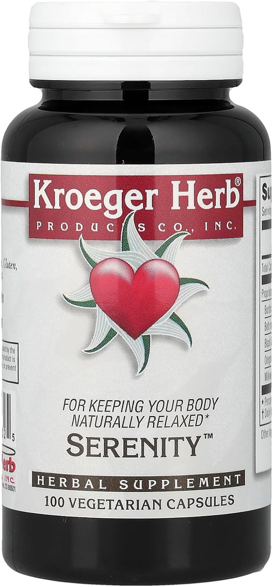 Kroeger Herb Serenity Vegetarian Capsules, 100 Count