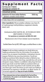 New Chapter Berberina 1000 mg, 60 Comprimidos