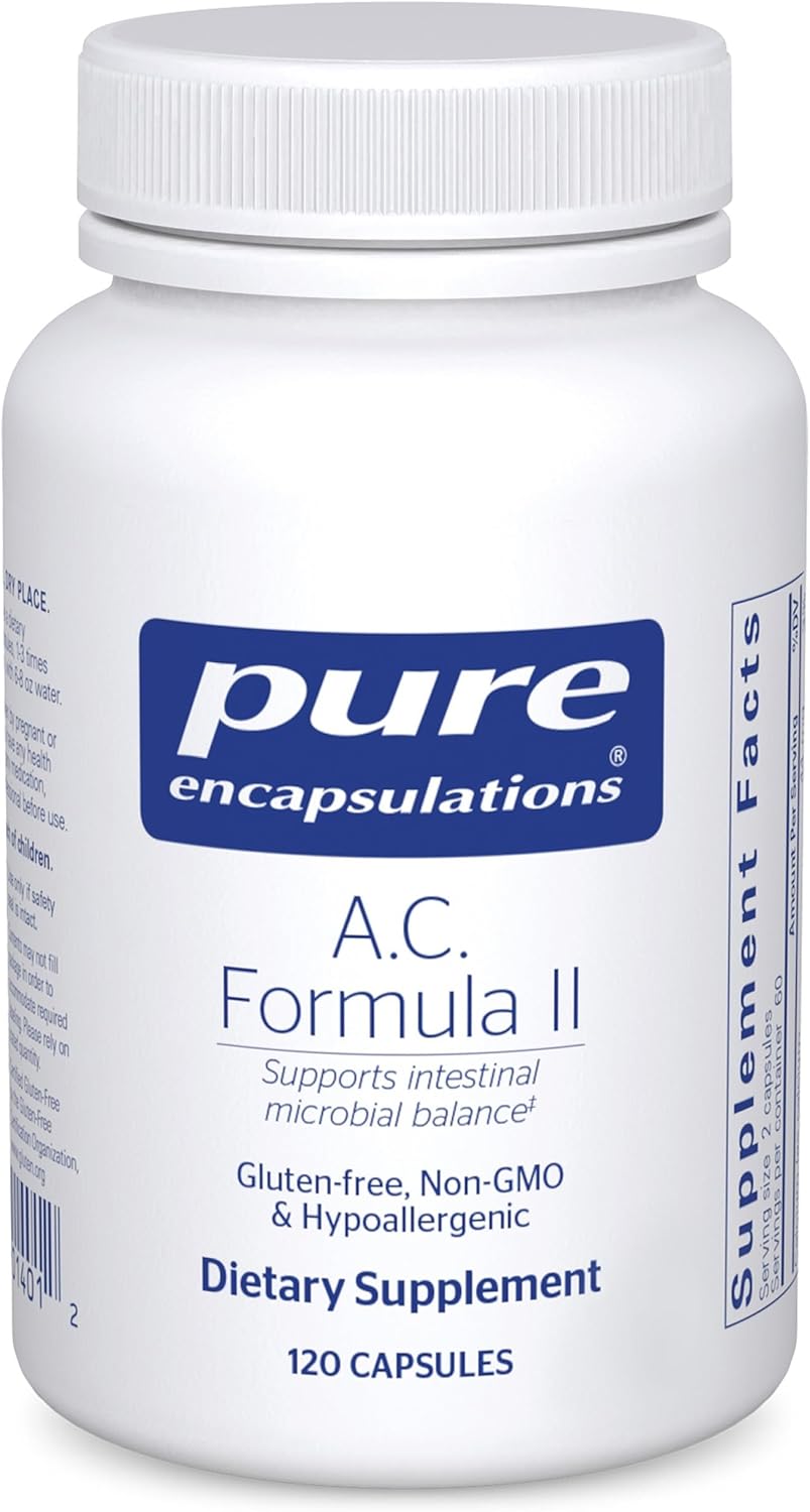Pure Encapsulations A.C. Formula II | Hypoallergenic supplement for digestive balance | 120 capsules