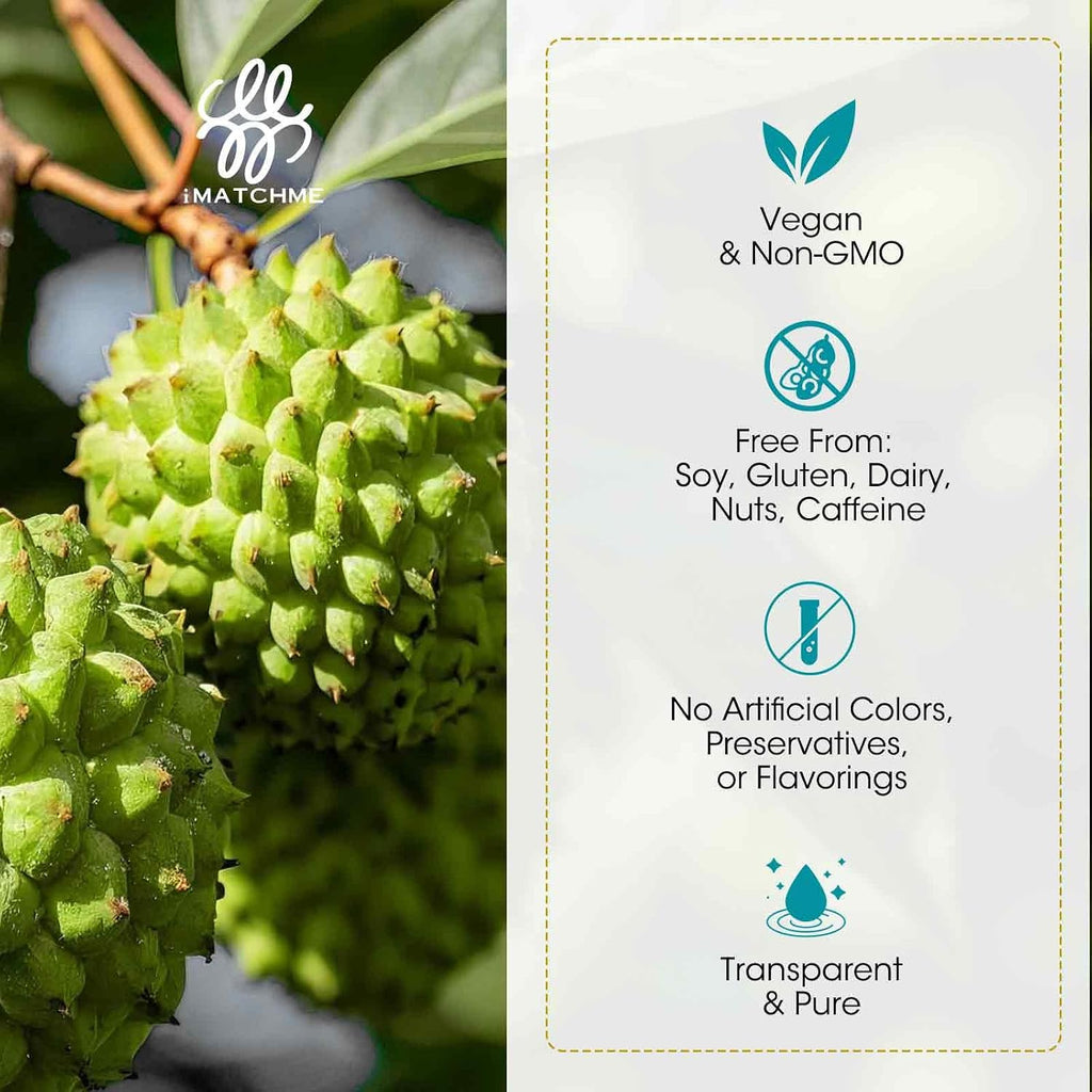 iMATCHME Soursop Graviola Líquido – 30 ml (1 Fl Oz)