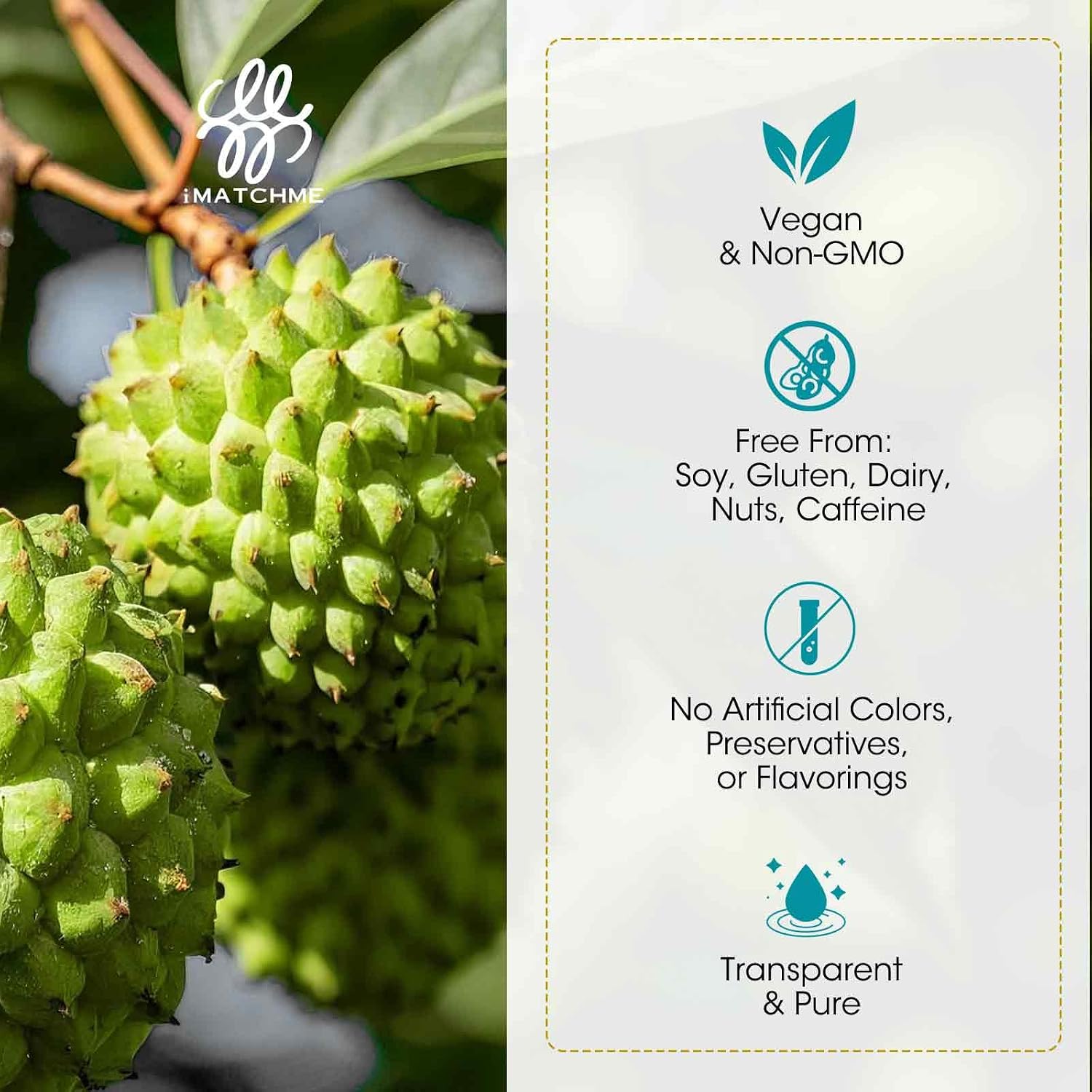 iMATCHME Soursop Graviola Líquido – 30 ml (1 Fl Oz)