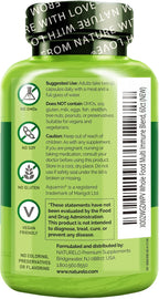 NATURELO Whole Food Multivitamin + Immune Blend – Multivitamínico Completo con Apoyo Inmunológico (60 Cápsulas Veganas, Pack de 2)
