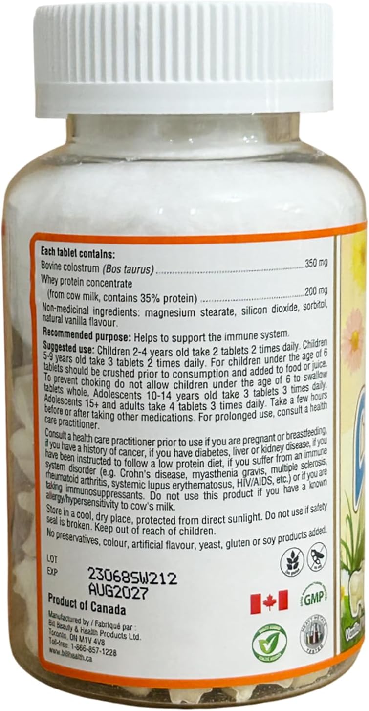 Bill Beauty Calostro Infantil, 90 comprimidos masticables