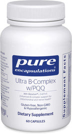Pure Encapsulations Ultra B-Complex con PQQ | 60 Cápsulas
