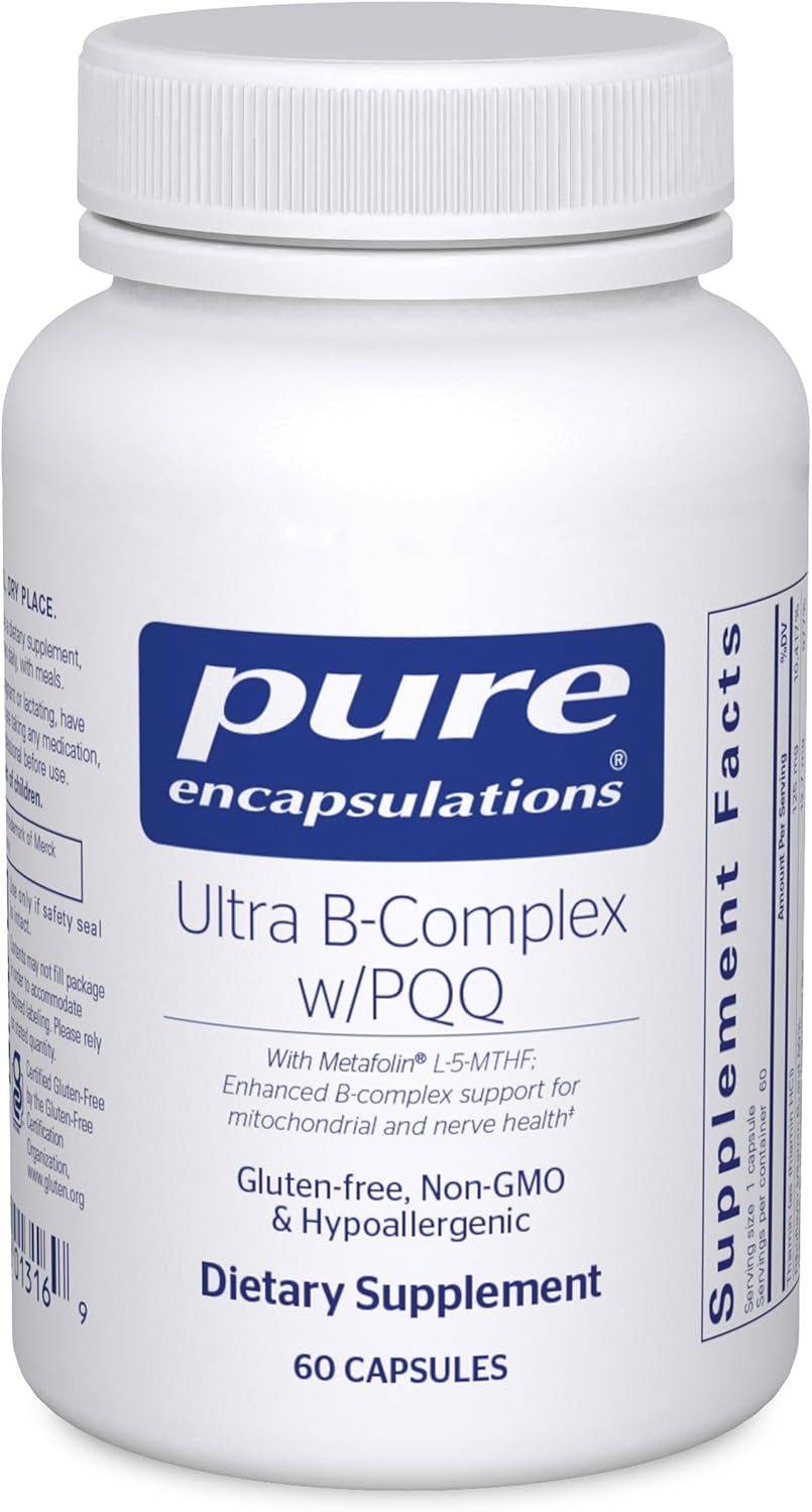 Pure Encapsulations Ultra B-Complex con PQQ | 60 Cápsulas