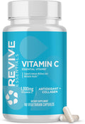 Revive MD Vitamina C Cápsulas, 1000mg - Ácido Ascórbico de Alta Potencia para Apoyo Inmunológico y Salud Antioxidante