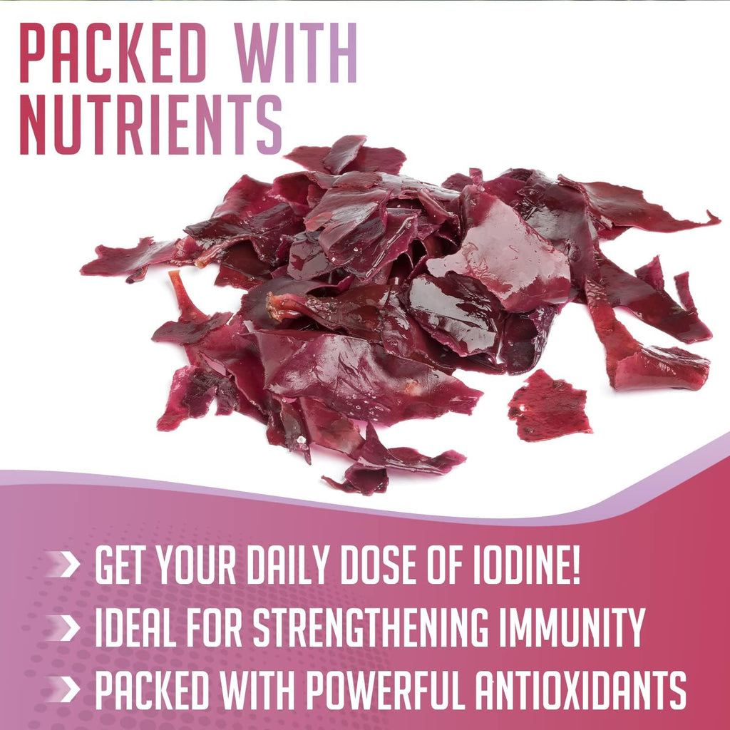 XPRS Nutra Polvo de Dulse (Palmaria Palmata) – Alga Atlántica Silvestre de Nueva Escocia – Vegano (227 g)