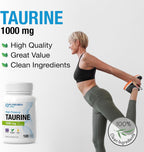 Puregen Labs Taurina 1000 mg | Alta Potencia | 360 Cápsulas Veganas