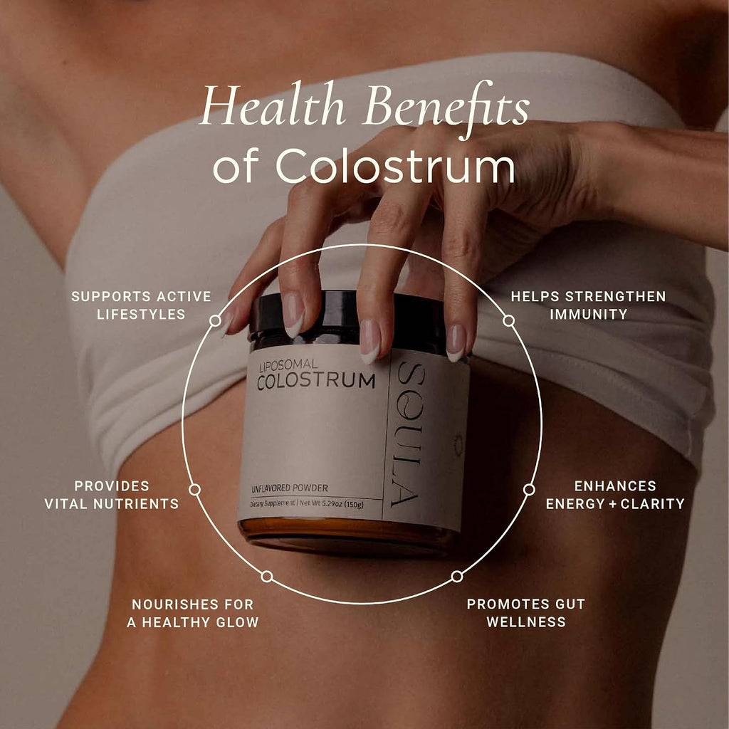 SOULA Calostro Liposomal en Polvo – Primer Ordeño – 60 Dosis