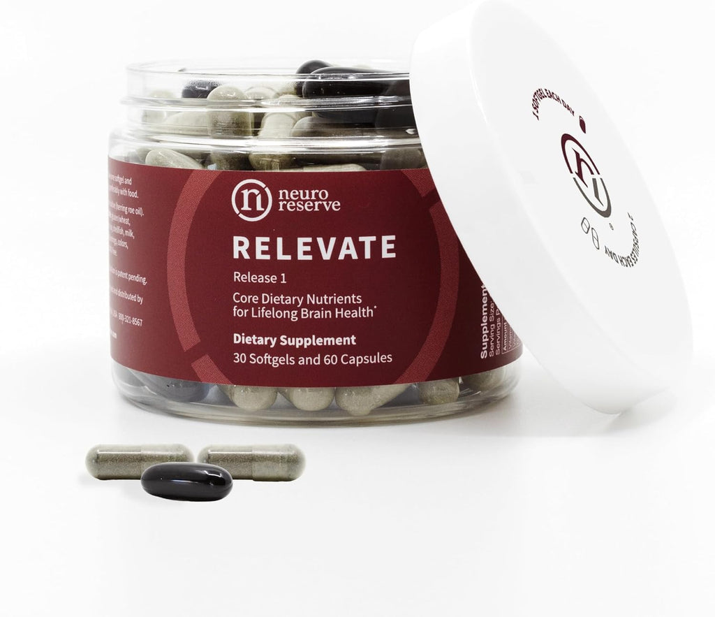 RELEVATE Brain Health Supplement | Memoria, Concentración, Energía y Salud Cerebral