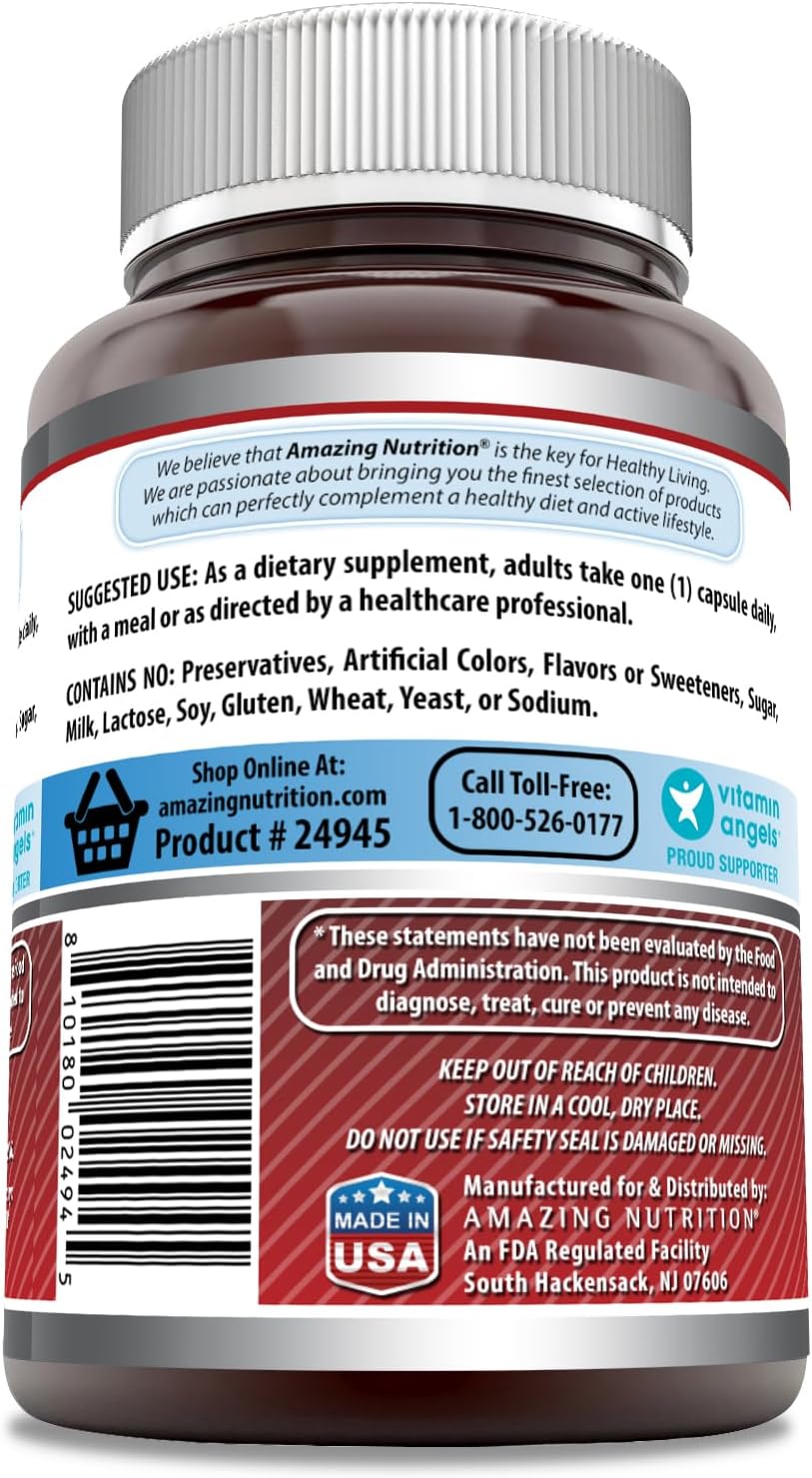 Amazing Formulas Niacina (Vitamina B3) 250 mg 180 Cápsulas
