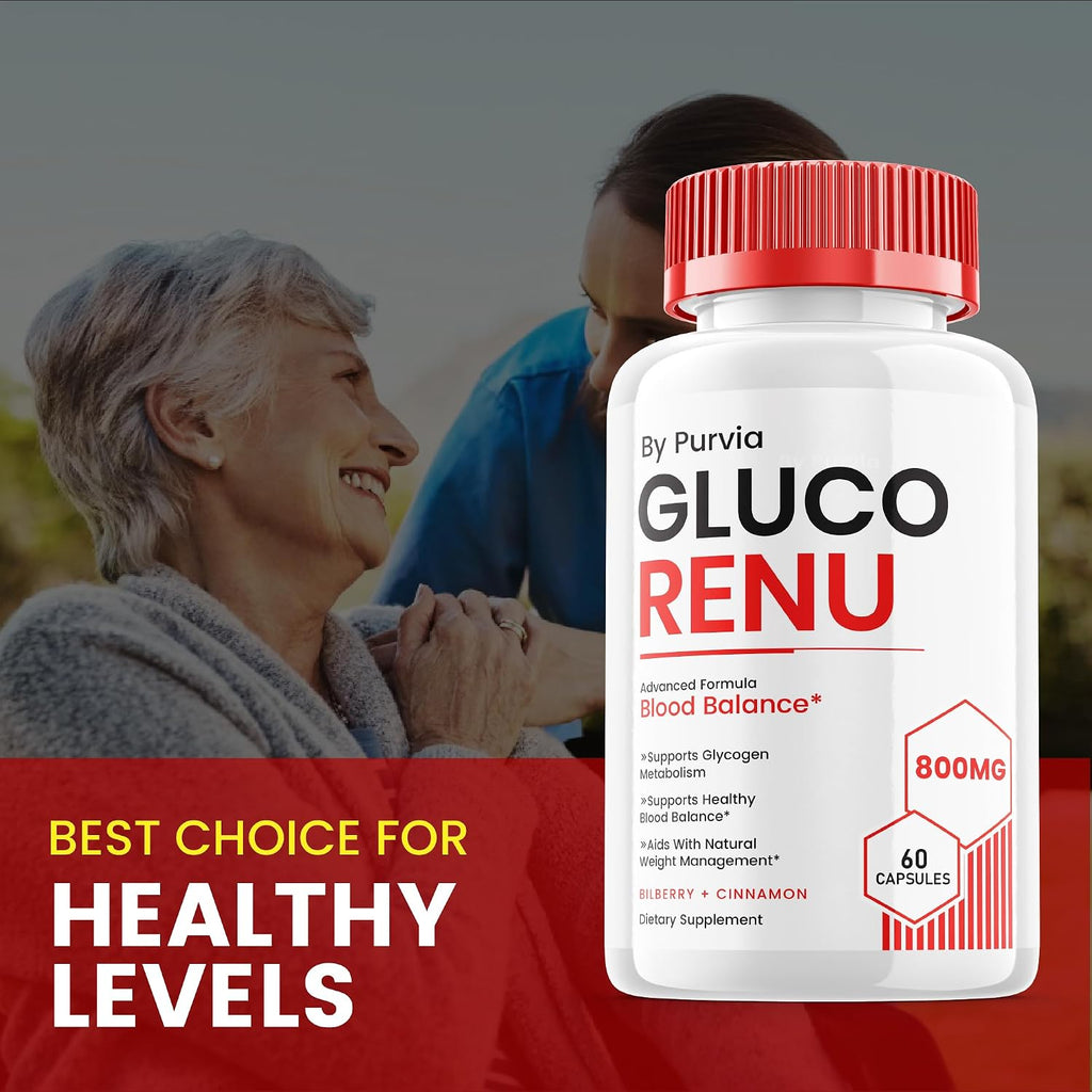 Gluco Renu - Cápsulas de Fórmula Avanzada para el Bienestar General, 60 Cápsulas