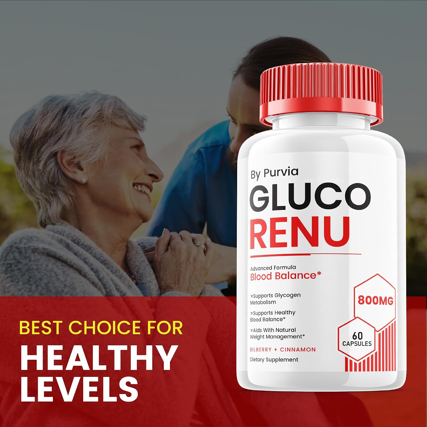 Gluco Renu - Cápsulas de Fórmula Avanzada para el Bienestar General, 60 Cápsulas