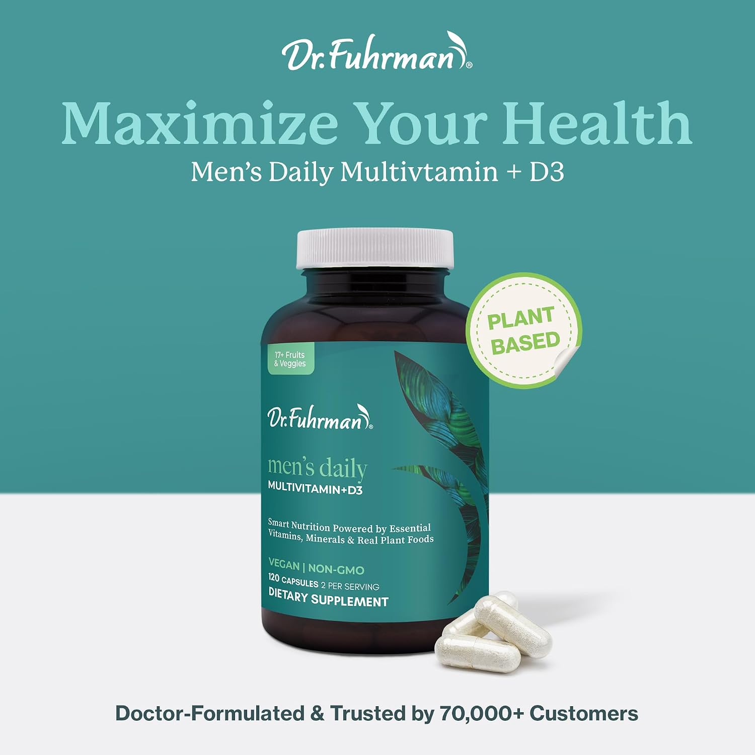 Dr. Fuhrman Multivitamínico para Hombres (2 Meses) - Vegano