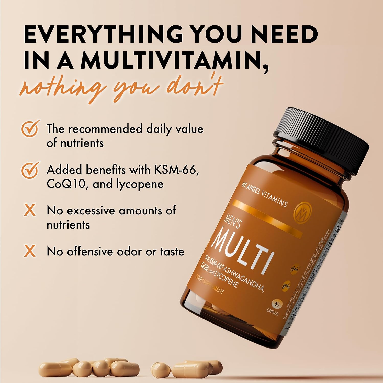 Mt. Angel Vitamins Multivitamínico para Hombres