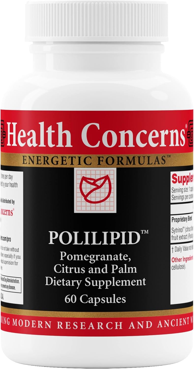 Health Concerns Polilipid – Apoyo Cardiovascular con Sytrinol y Granada – 60 Cápsulas