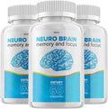 (3 Pack) Neuro Brain - Suplemento para la Memoria y el Enfoque Cognitivo, 60 Cápsulas