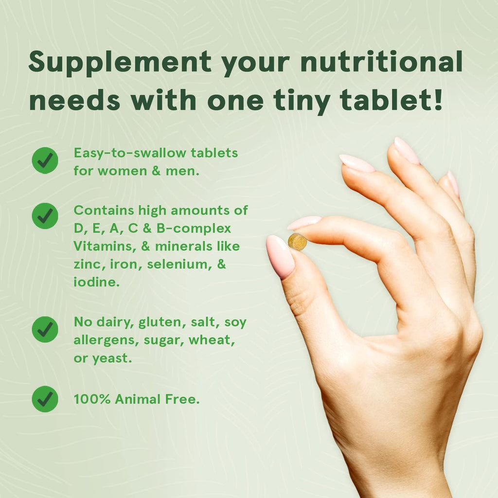 DEVA Mini Comprimidos Multivitamínico Vegano para Hombres y Mujeres (2 Paquetes, 90 Comprimidos cada uno) con Hierro, Vitamina C, E, Complejo B y Zinc