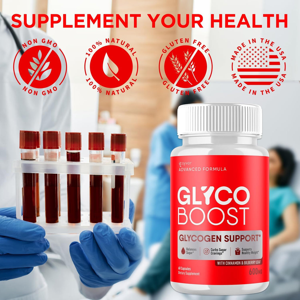 Glyco Boost Capsules, Fórmula Avanzada con Ingredientes Naturales - 5 Pack (300 Cápsulas)