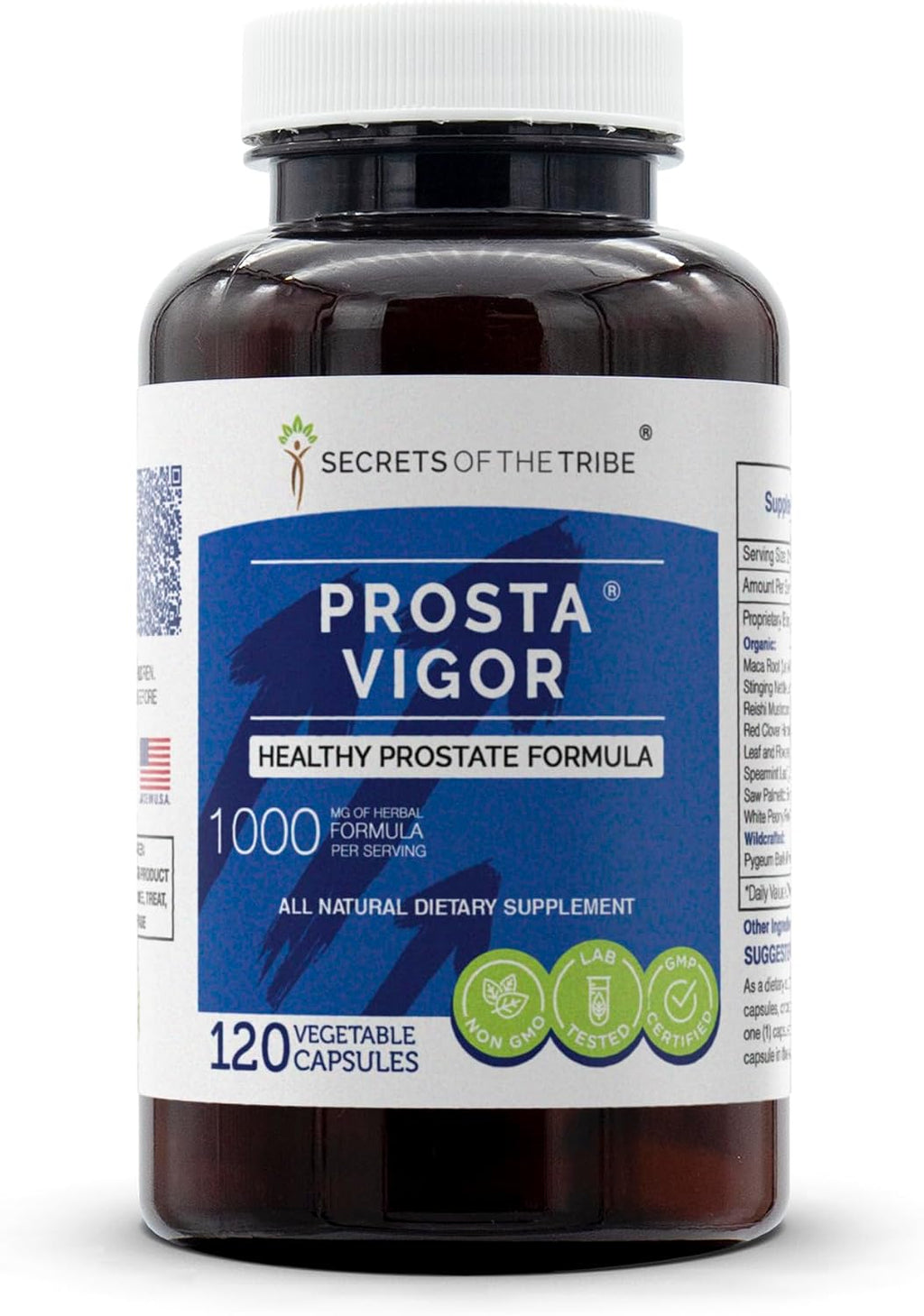 Secrets of the Tribe - Prosta Vigor, Fórmula Herbal para la Próstata (60 Cápsulas)
