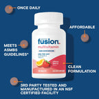 Bariatric Fusion One Per Day Multivitamínico Bariátrico con Hierro Masticable - Sabor Cítricos Bayas - 30 Comprimidos