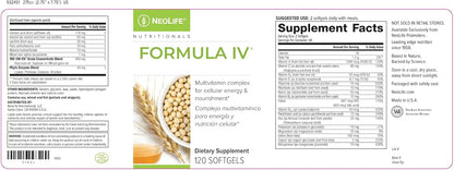 NeoLife Formula IV Softgel - Complejo – Vitamina E: Contribuye a la protección de las células frente al daño – Image 4