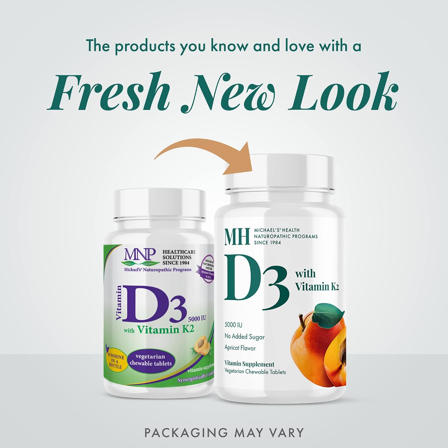 Michael's Health Vitamin D3 con K2 - 90 Comprimidos Masticables - Sabor Albaricoque - Apoyo Óseo e Inmunológico - Sin Azúcar Añadido - Vegetariano y Kosher
