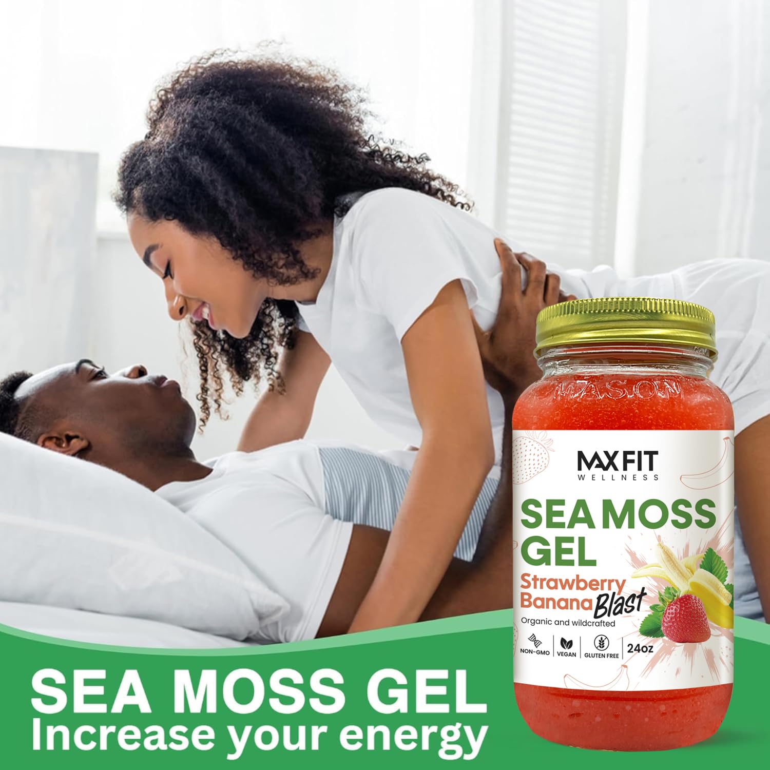 Sea Moss Gel Raw (24 Sabores) 24oz - Musgo Marino Dorado Silvestre de Santa Lucía | 92 Vitaminas y Minerales | Puro+Sin OGM | Superalimento Vegano