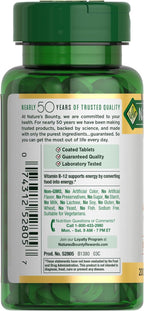 Nature's Bounty Vitamina B12 1000 mcg, 200 tabletas