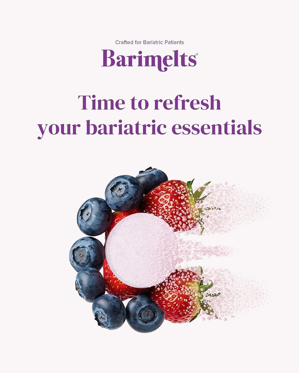 BariMelts Multivitamin - Multivitamínico Bariátrico para Mujeres - 60 Comprimidos de Rápida Disolución (1 Mes de Suministro), Sabor Fruta Natural