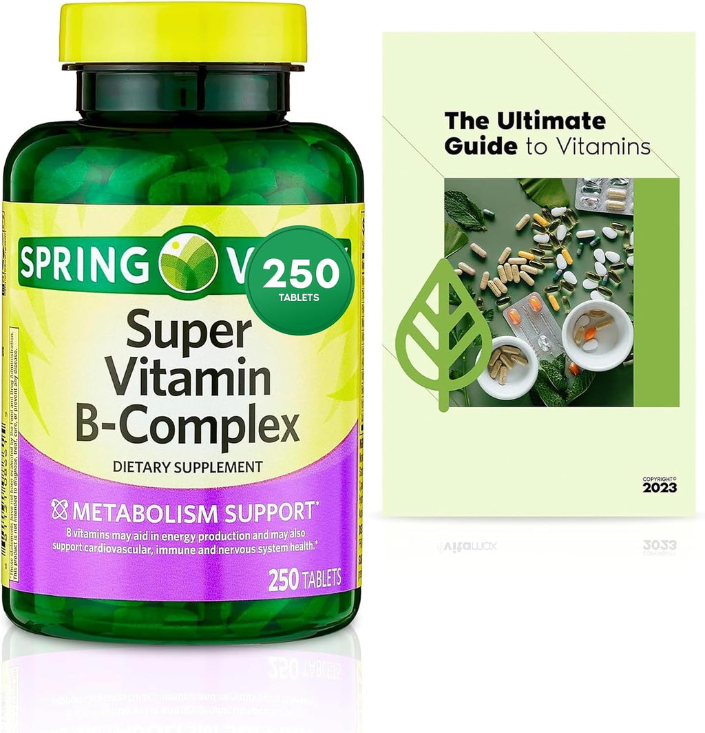 Sprin Val-Ley Super Vitamin B-Complex Comprimidos, 250 unidades