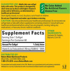 Nature Made Vitamina D3 10000 UI (250 mcg) de Máxima Potencia, 60 Cápsulas Blandas - Pack de 2