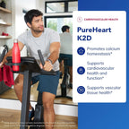 Pure Encapsulations PureHeart K2D - Vitamina D3 y K2 MK-7 - 60 Cápsulas