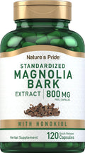 Extracto de Corteza de Magnolio 800mg - 120 Cápsulas - Piping Rock