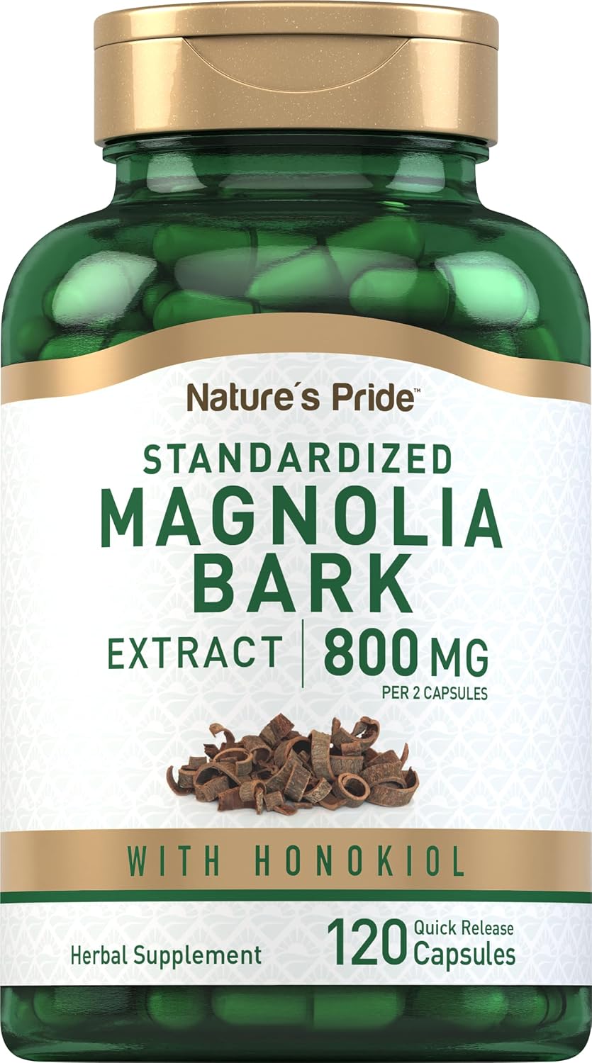 Extracto de Corteza de Magnolio 800mg - 120 Cápsulas - Piping Rock