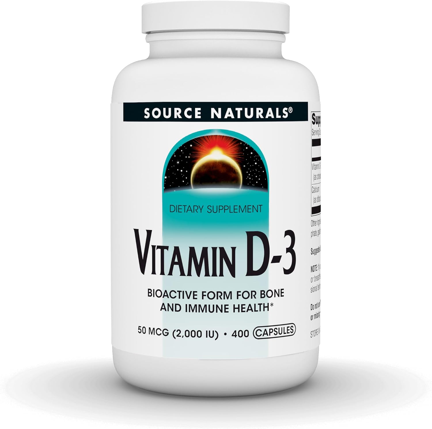 Source Naturals Vitamina D3 2000 UI - 200 Cápsulas