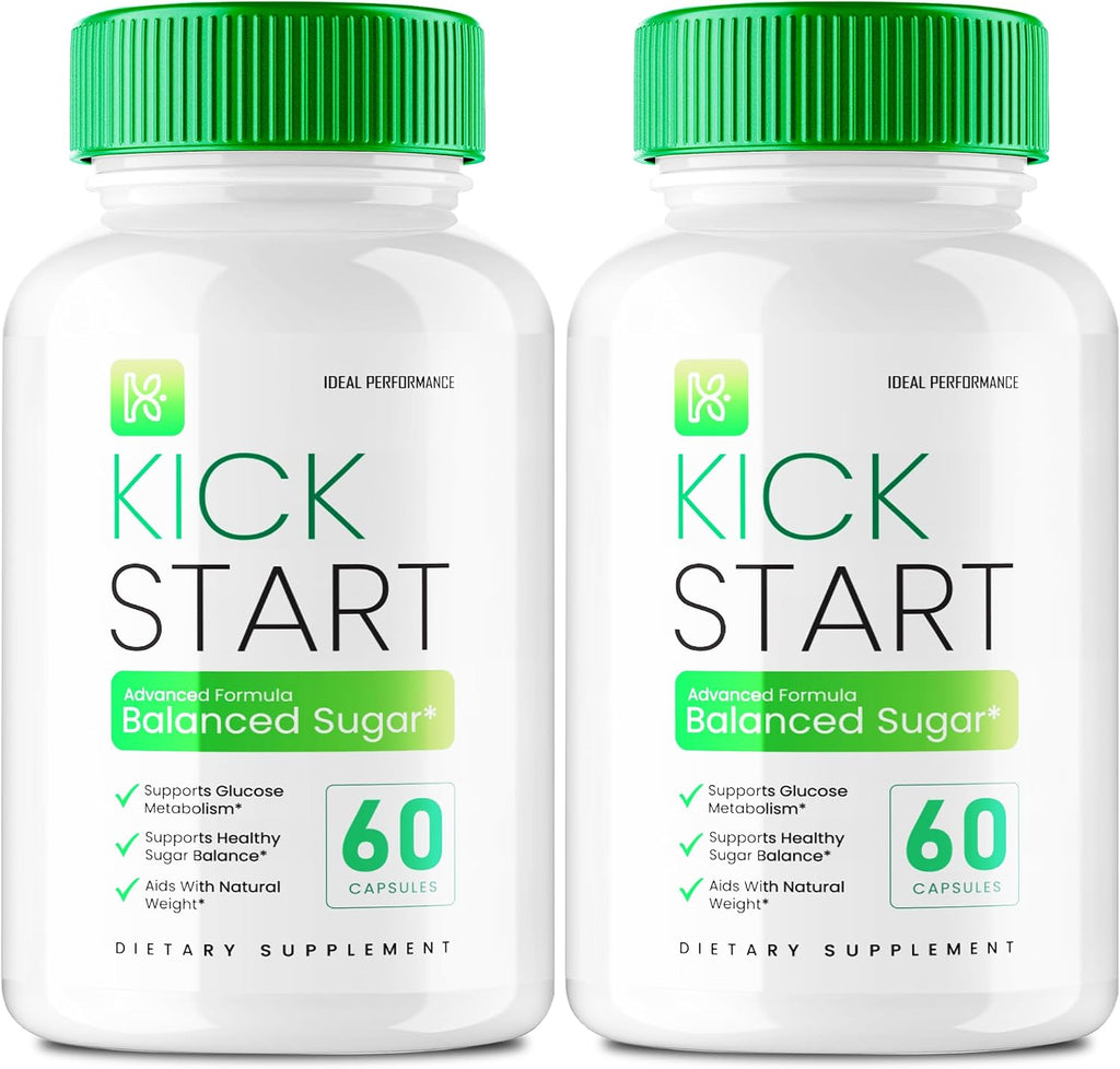 Kick Start Cápsulas - Suplemento para el Equilibrio del Azúcar y la Circulación (2 Pack)