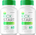 Kick Start Cápsulas - Suplemento para el Equilibrio del Azúcar y la Circulación (2 Pack)