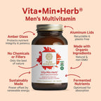 PURE SYNERGY Vita·Min·Herb for Men - Multivitamínico Completo para Hombres (120 Comprimidos)