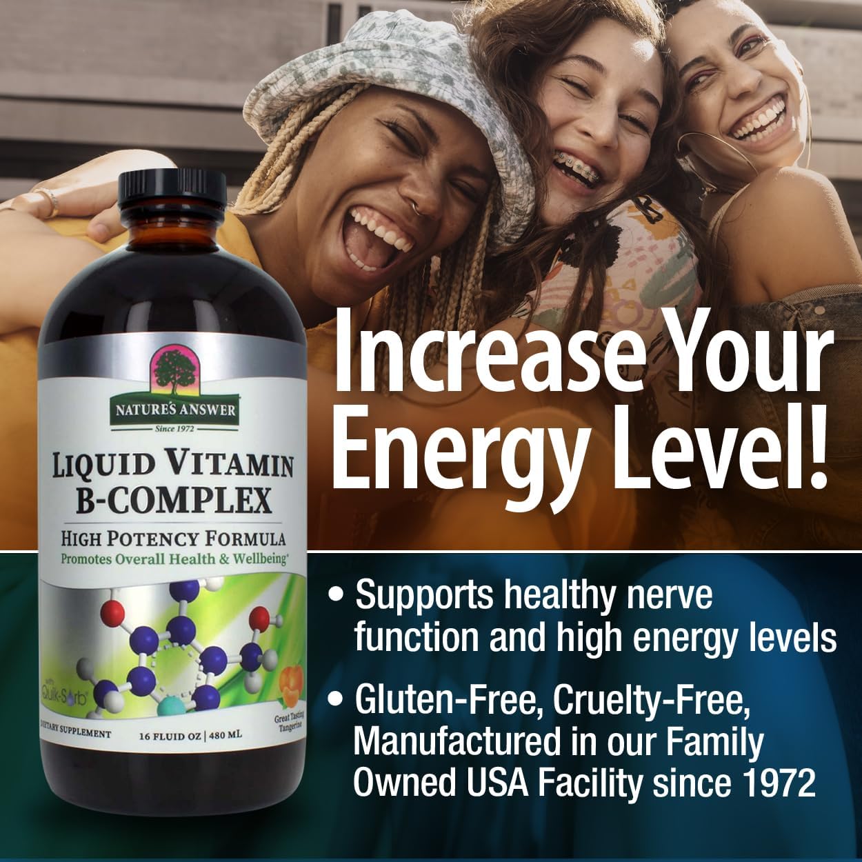 Nature's Answer Liquid Vitamin B-Complex - 473 ml