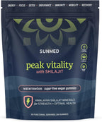 Pink Vitality Gominolas de Shilajit del Himalaya para Fuerza, Energía y Concentración Cognitiva | Sin Azúcar | Vegano | Natural | Sandía