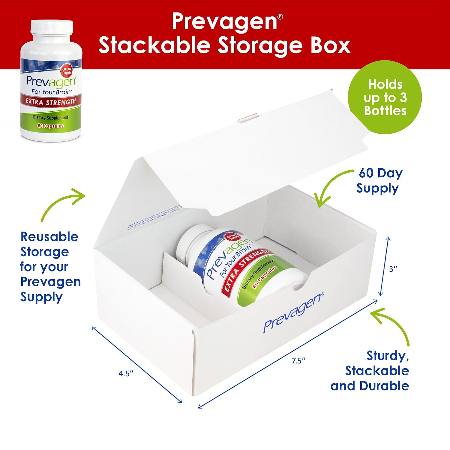 Prevagen Extra Strength - 60 Cápsulas (Suministro para 2 Meses) | Formulado para tu Cerebro | 20mg de Apoaequorina + Vitamina D3