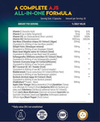 AJS Sea Moss Capsules 3200mg con Shilajit, Ashwagandha y Hierbas - 90 Cápsulas