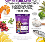 MAX Dog Multivitamin - Multivitamínico para perros senior y adultos 10 en 1 Apoyo completo para articulaciones, inmunidad, movilidad, digestión, energía y salud de la piel