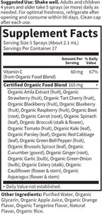 Garden of Life Organics Spray de Vitamina C con Amla Berry - Sabor Naranja Mandarina, 60 ml