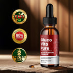 Gluco Vita Pure Drops – Fórmula Avanzada de Ingredientes Naturales, 30 ml (1 Mes)