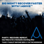 1ABOVE Jet Lag Relief Tablets - Multivitamínico Efervescente con Pycnogenol, 20 Comprimidos
