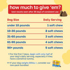 Happy Paws Suplemento de Cúrcuma para Perros, Bienestar Diario y Apoyo Inmunológico para Todas las Razas y Edades, Hecho con Cúrcuma, Calostro y Hongos Turkey Tail, Sabor a Calabaza, No Transgénico, 200 Masticables Blandos