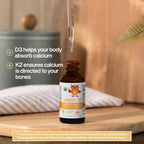 Serawise Organic Liquid Vitamin D3 with K2 - 30 ml