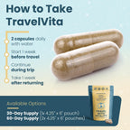 TravelVita Natural Travel Pills - Complemento para viajes (30 días)